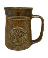 Vintage Rustic Bendigo Pottery Australia Tankard Beer Stein Brown Glaze - $727.96 MXN
