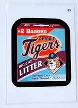 2016 Topps MLB Baseball Wacky Packages Detroit Tigers Big Cat Litter Sti... - £2.74 GBP