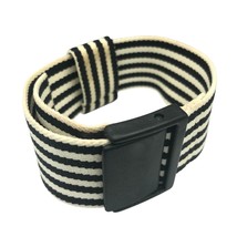 Retro Elastic Band Striped Belt Bracelet, 80s Unisex Vintage - $57.09