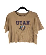 Self Esteem Womens Juniors T Shirt Top Cropped Utah National Park Brown XL - £5.52 GBP