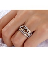 Infinity Ring, 18K Gold Infinity Ring, Engagement Ring, Gold Engagement ... - £19.80 GBP