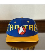 Vintage Star Trek Big Spellout Hat Universal Snapback Cap Blue Yellow - €14,08 EUR