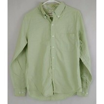 BKE 67 Men&#39;s Button Up Long Sleeve Solid Light Green Dress Shirt Size Me... - £9.92 GBP