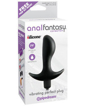 Anal Fantasy Collection Vibrating Perfect Plug - Black - $25.55