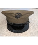 USMC Marine Corps Service Green Bernard Cap Enlisted Hat Military - £33.47 GBP