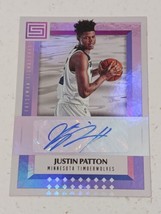 Justin Patton Minnesota Timberwolves 2017 -18 Panini Status Certified Autograph - £3.96 GBP
