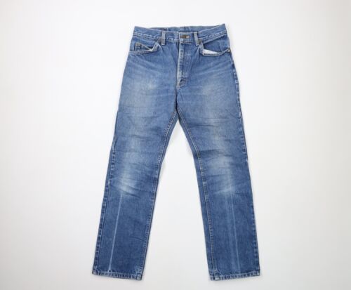 Vintage 90s Streetwear Mens 30x30 Distressed Straight Leg Denim Jeans Bl... - $44.50
