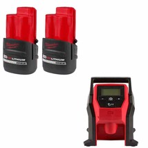 Milwaukee 48-11-2425S M12 CP2.5 Battery 2-Pack w/ FREE 2475-20 M12 Inflator - £187.84 GBP