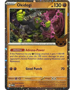Pokémon TCG Halloween Trick Or Trade 2024 Okidogi #111/167 Cosmos Rare P... - $1.97