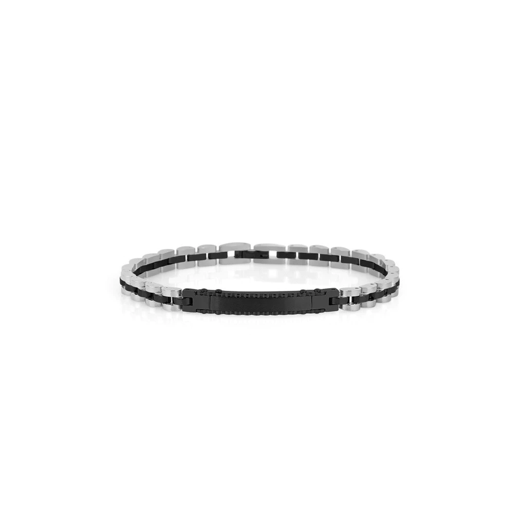 Daniel Klein Men&#39;s Bracelet DKJ.6.3040 Silver Stainless Steel Chain Brac... - $99.99
