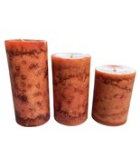 DW Home PUMPKIN PATCH Pillar Candles Set of 3 Scented Holiday Spice Unli... - $27.15 CAD