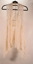 Anthropologie Meadow Rue Womens Crochet Cardigan Off-White XS - £27.10 GBP