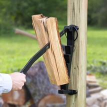 Kindling Splitter For Wood, Wall Mounted Log Splitter, Manual, 23.6Inch Black - $73.99