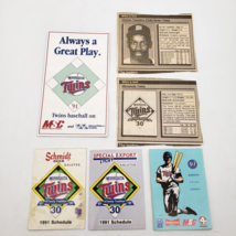 Minnesota Twins 1991 Pocket Schedules Lot Schmidt Budweiser Chili Davis - $182.10 MXN