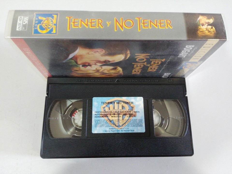 HAVE & NOT HAVE HUMPHREY BOGART LAUREN BACALL ERNEST HEMINGWAY VHS TAPE SPANI... Item image 3
