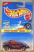 1996 Hot Wheels #413 Street Eaters Series 2/4 SILHOUETTE II Purple wRear HW Logo - £6.29 GBP