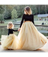 YELLOW Mother Daughter TUTU Skirt Set Custom Baby Shower Photography Props - £59.44 GBP