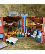 Vintage 1980s Fisher Price Little People Play Family House #952 Complete - $85.00