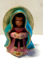 Our Lady of Guadalupe Miniature 1.50&quot; H Statue, New from Colombia #L042 - $13.85