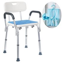 Medokare Shower Chair with Padded Seat - Shower Bench for Seniors with T... - £26.17 GBP