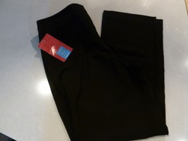 212 Collection Womens Petite Dress Pants SIZE 12P Black Straight Leg Classic Fit - £26.19 GBP