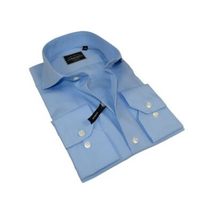 Men's Shirt Charles TYRWHITT 100% Cotton Cut-away Collar CHT-19 Blue image 5