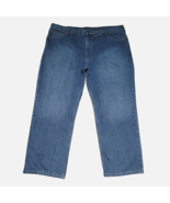 Carhartt Relaxed Fit Men&#39;s Size 44x30 Blue 100% Cotton 5 Pocket Jeans - £18.93 GBP