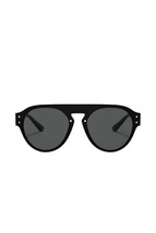 Versace - Aviator Plastic Sunglasses with Grey Lens - $151.00