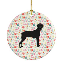 Great Dane Merry Christmas Ceramic Ornament Christmas Tree Hanging Decor... - $34.70