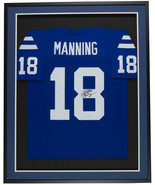 Peyton Manning Signed Framed Blue Colts Nike Football Jersey Fanatics - £1,010.42 GBP