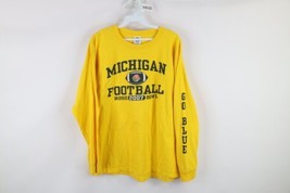 Vtg Mens L 2007 Rose Bowl University of Michigan Football Long Sleeve T-Shirt - £27.65 GBP