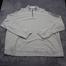 ROWM Shirt Mens 4XB Gray Long Sleeve Zip Neck Knit Pullover Sweatshirt - £23.35 GBP