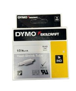NEW Dymo Skilcraft Industrial Rhino Labels Heat Shrink Tube 1/2&quot; Black o... - $24.74