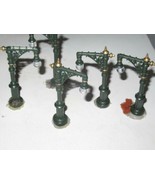 LEMAX - FIVE STAGNANT GOOSENECK LAMPS- APPROX 3 1/2&quot; TALL- GOOD- H43 - $8.98