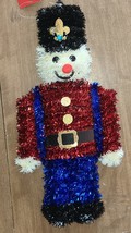 Tinsel Nutcracker Hanging Decor Ornament Christmas 14.5 inches Tall NEW. - £8.91 GBP