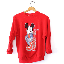 Vintage Disney Mickey Mouse St Louis Missouri STL Sweatshirt Medium - £36.30 GBP