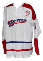 Any Name Number Houston Apollos Retro Hockey Jersey New White Any Size image 4