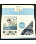 Lulujo Baby&#39;s First Year Muslin Blanket &amp; 14 Card Set - I Will Move Moun... - €8,44 EUR
