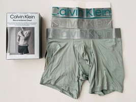 Calvin Klein Reconsidered Steel Boxer Briefs 3-Pack Green ( S ) - £62.04 GBP