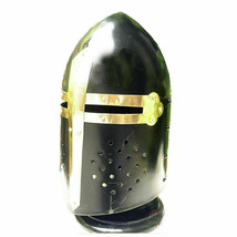 Medieval Sugar los Helmet Black Ancient Collectible Knight Armor Sugar Loaf Helm - £67.17 GBP