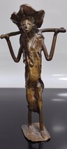 Old Vintage Bronze African Art Figurine Statue from Upper Volta - Burkin... - $37.04