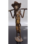 Old Vintage Bronze African Art Figurine Statue from Upper Volta - Burkin... - $699.91 MXN