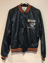 Vintage 1986 Sz L Chicago Bears Chalk Line SuperBowl Champions Satin Jacket EUC - £105.59 GBP