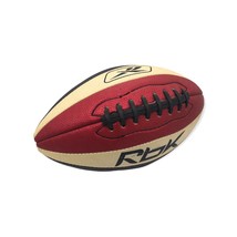 Vintage Reebok Football Ball Junior Sz Red White Black Stitched Rare 90s... - $55.74