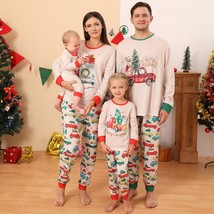 Retro pajamas family Xmas, vintage matching Christmas pjs, Holidays family pyjam - £26.87 GBP