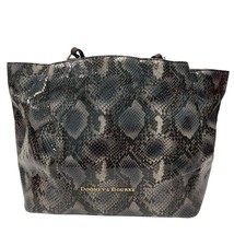 Dooney Bourke Tote Shoulder Bag Python Embossed Leather Snake Exotic Cit... - $413.80