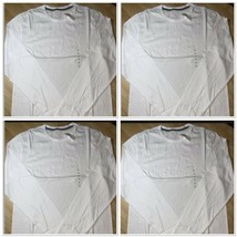 X4 Unisex Old Navy White Soft Washed Crew Neck Long Sleeve Top SMALL BNWTS - £12.74 GBP