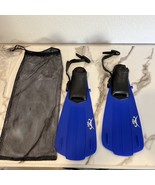 Voit Small Swim Fin Blue ** Brand New ** With Mesh Bag. - $13.99