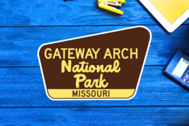 Gateway Arch National Park Missouri Sticker 3.75&quot; Vinyl Decal - £4.34 GBP