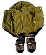 Extreme Weather Dog Or Cat Puffer Jacket with Hood And Boots 20” Around ... - £23.60 GBP